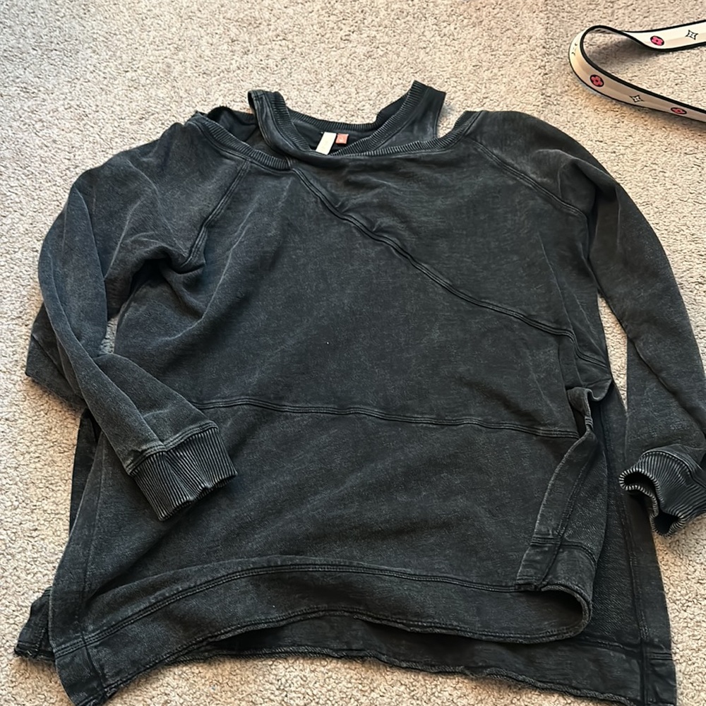 pilcro crossover sweatshirt